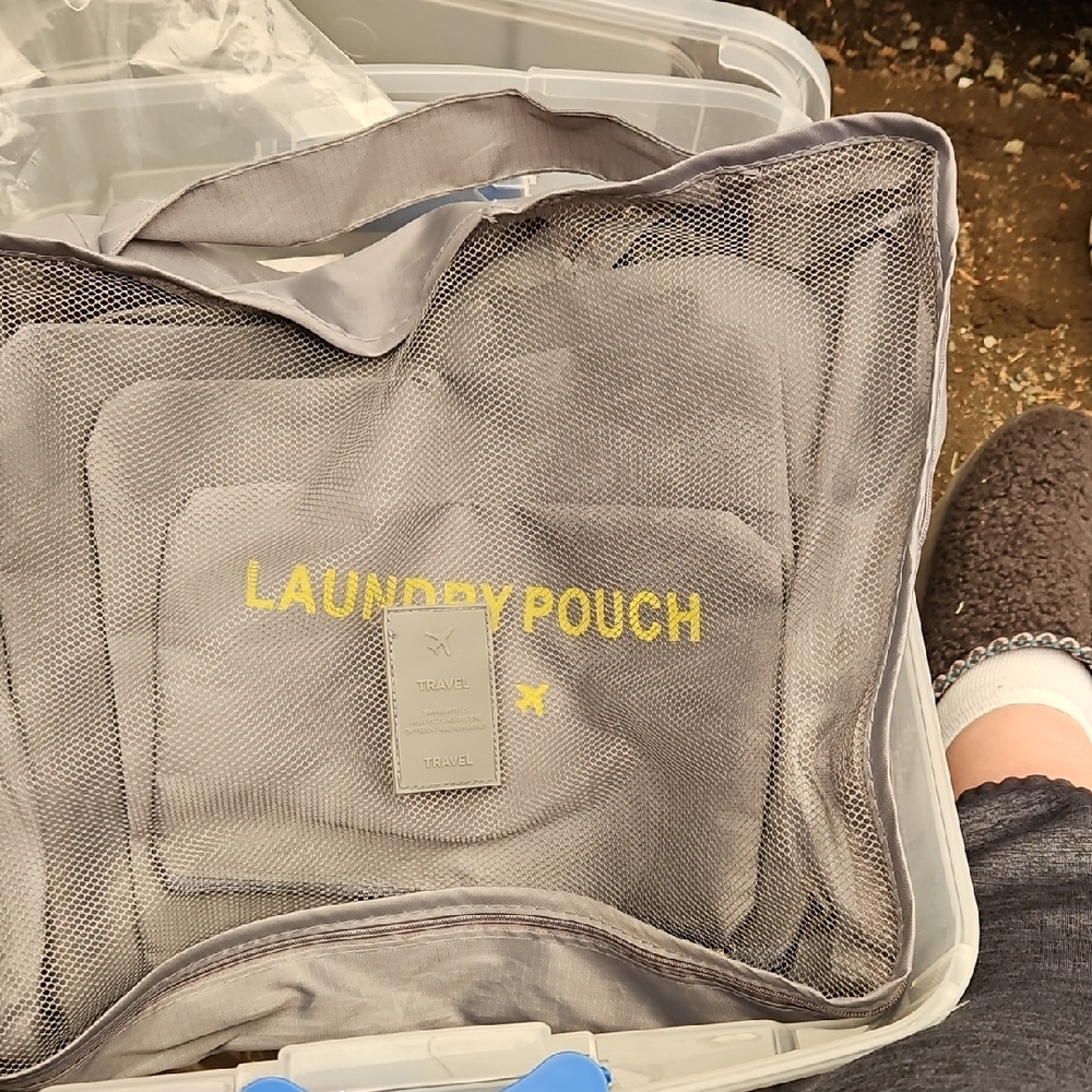 Gray Laundry Pouch Set - Picture 6 of 6